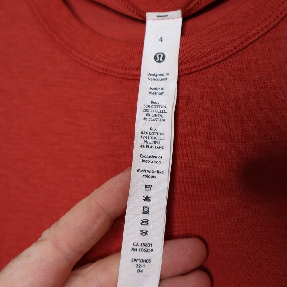 lululemon athletica Orange Cotton Mini Dress - Picture 9 of 12